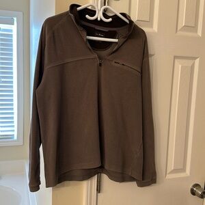 Woman’s brown LL BEAN sweater